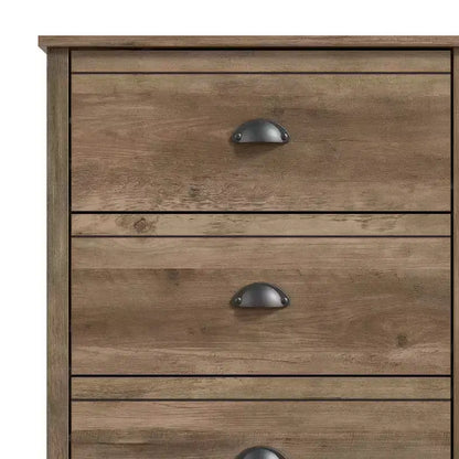 Commode à 6 tiroirs Galano Geodarno (interverrouillage) - Chêne noueux