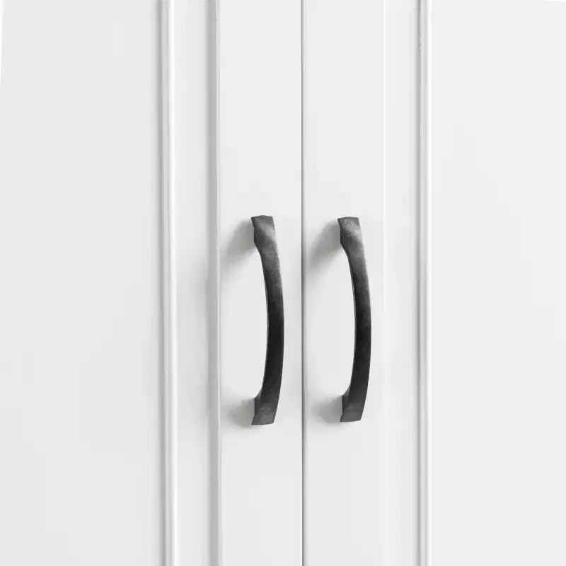 Okak Storage Cabinet, Tall Cabinet with 4 Doors,1 Drawer and Adjustable Shelf, Cabinet for Lving Room, Office