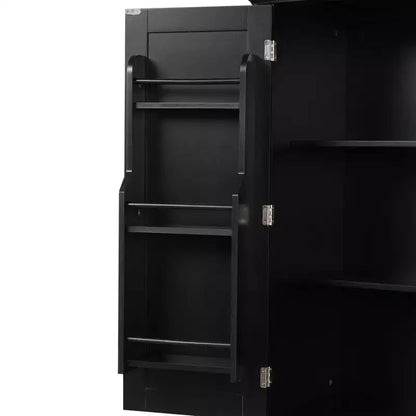Okak Storage Cabinet, Tall Cabinet with 4 Doors,1 Drawer and Adjustable Shelf, Cabinet for Lving Room, Office