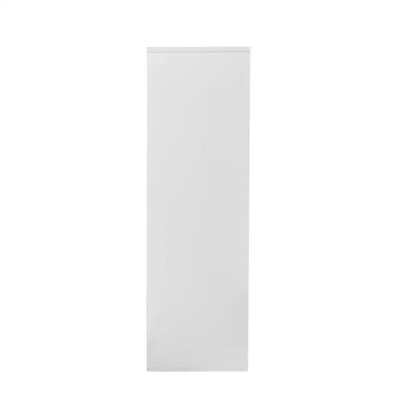 Meuble miroir de salle de bain moderne Samuel GDFStudio de 80 cm avec fente pour mouchoirs, 2 portes et étagère réglable