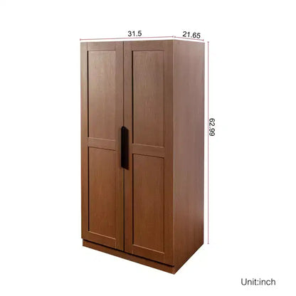 GDFStudio Helene Armoire de Cuisine Haute et Moderne de 160 cm avec 2 Portes et Étagères