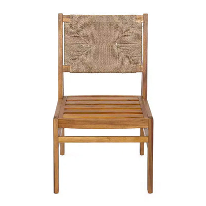 Christopher Knight Home Daisy Ensemble de salle à manger 3 pièces en bois d'acacia rustique avec chaises en osier