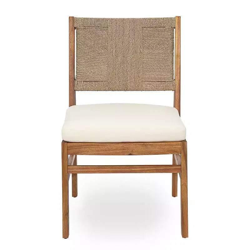 Christopher Knight Home Elara 3-Piece Patio Rustic Wood Dining Set with Wicker Woven Chairs