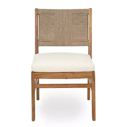 Christopher Knight Home Elara 3-Piece Patio Rustic Wood Dining Set with Wicker Woven Chairs