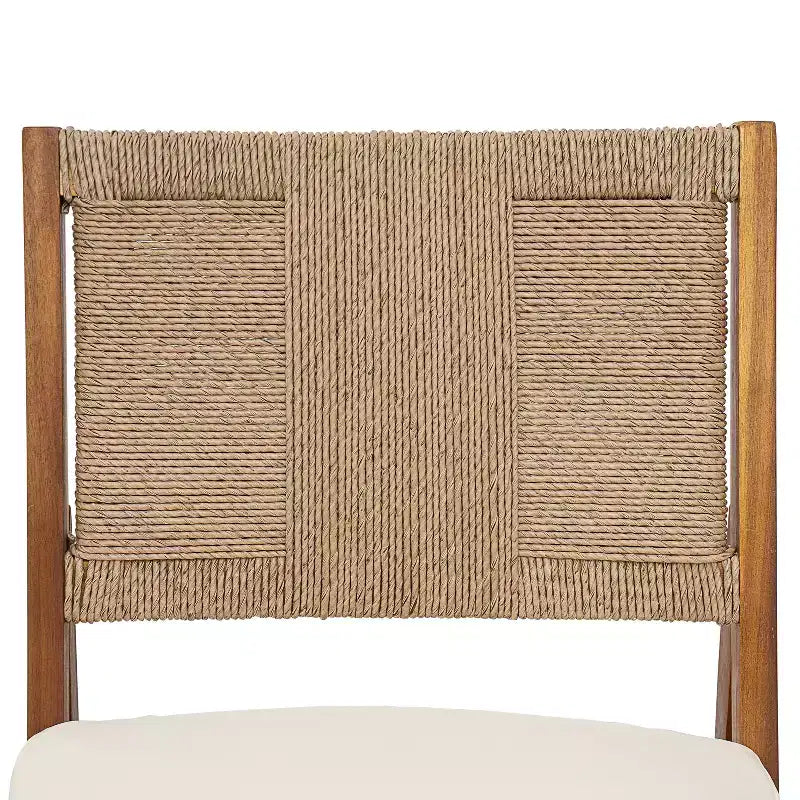 Christopher Knight Home Elara 3-Piece Patio Rustic Wood Dining Set with Wicker Woven Chairs