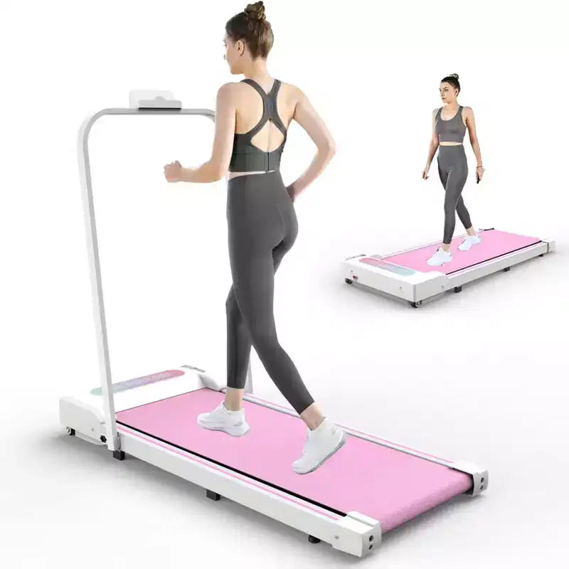 NAYSAYE Portable Treadmill Exercise Trainer Walking Jogging Machine for Home Office , Pink, 43.5*19.5*3.5