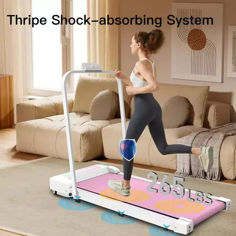 NAYSAYE Portable Treadmill Exercise Trainer Walking Jogging Machine for Home Office , Pink, 43.5*19.5*3.5