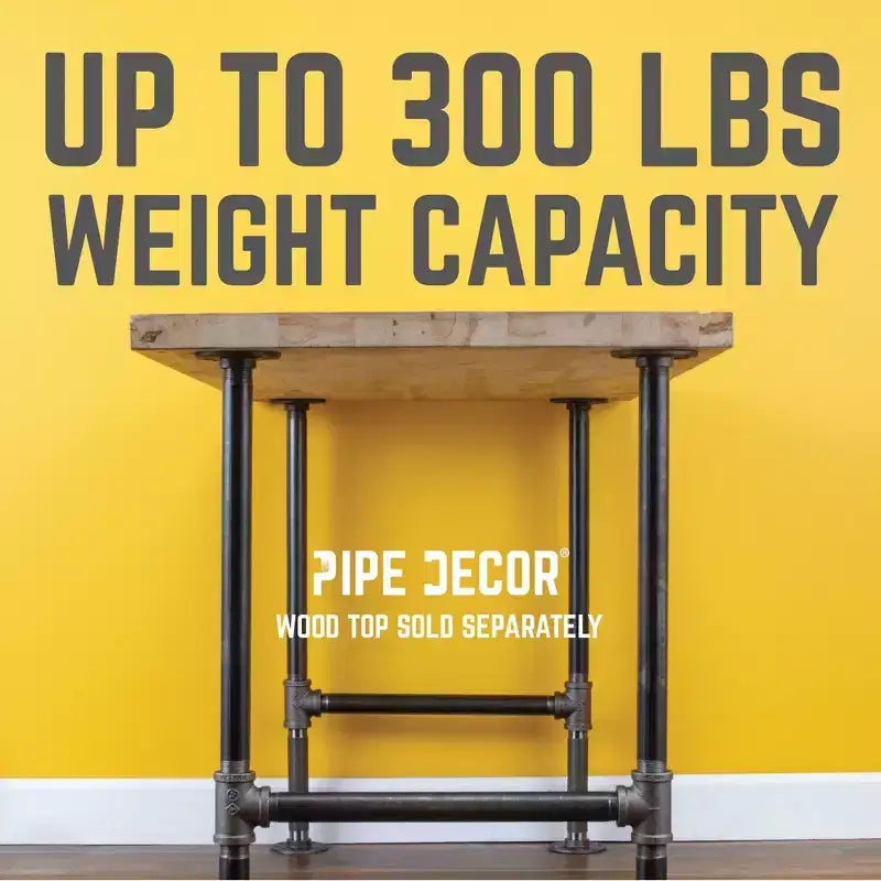 Pipe Decor 3/4 in. H Pipe Desk Main. Leg - 1 Leg