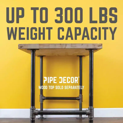 Pipe Decor 3/4 in. H Pipe Desk Main. Leg - 1 Leg