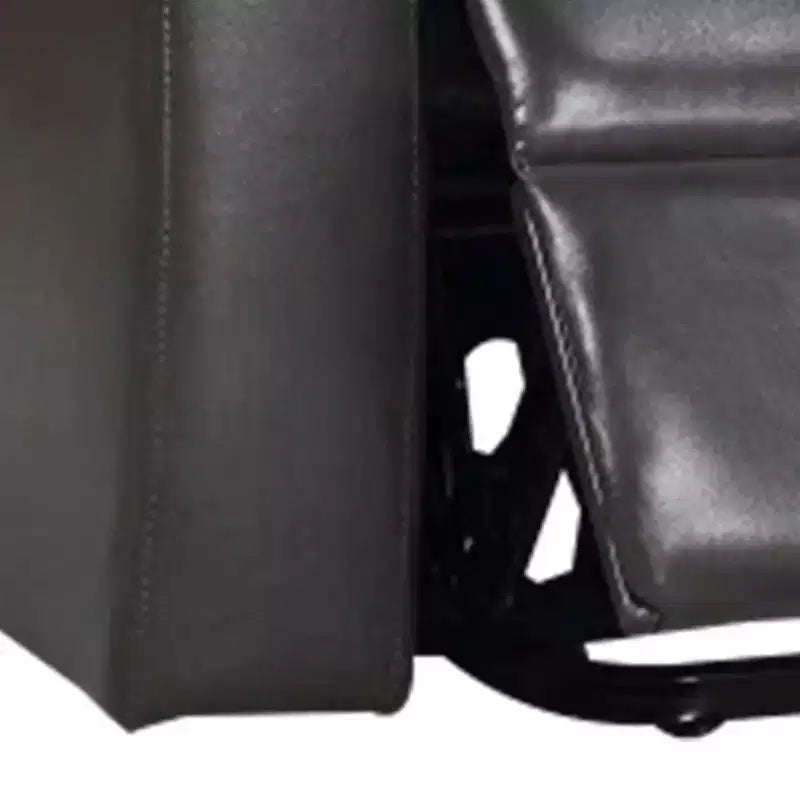 Fauteuil inclinable Royal Hampton 37 pouces, élévateur électrique, porte-gobelets, similicuir gris