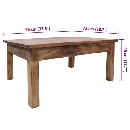 Coffee Table Various shades of brown Solid mahogany wood Medium