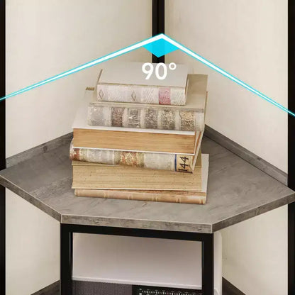 Corner Cabinet Shelf Organizer, 5-Tier Storage Shelf for Living Room and Kitchen