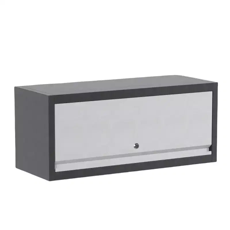 Armoire de rangement murale avec portes, meuble flottant en métal pour l'organisation du garage, de la cuisine et de l'atelier