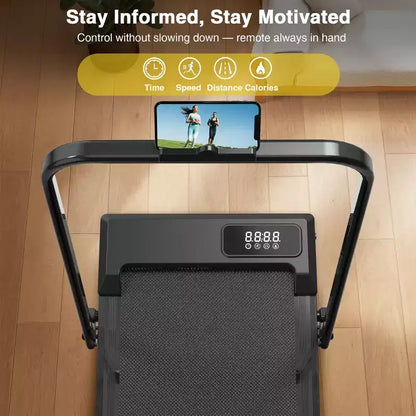 Redliro 2 in 1 Walking Pad Treadmill with Incline, Under Desk Treadmill with LED Display & APP for Home Office