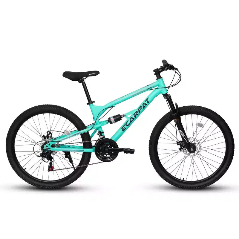 VTT Whisen 26 pouces unisexe avec cadre en acier, fourche et amortisseur, 21 vitesses