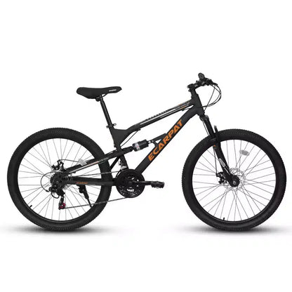 VTT Whisen 26 pouces unisexe avec cadre en acier, fourche et amortisseur, 21 vitesses