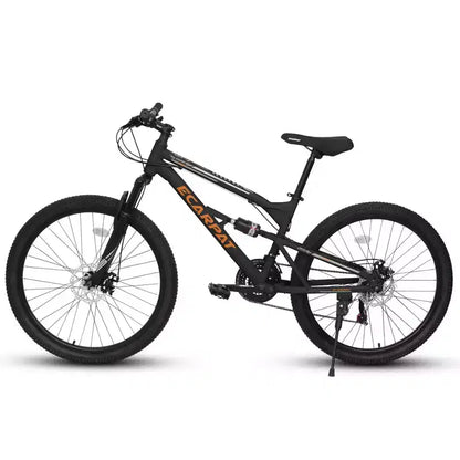 VTT Whisen 26 pouces unisexe avec cadre en acier, fourche et amortisseur, 21 vitesses