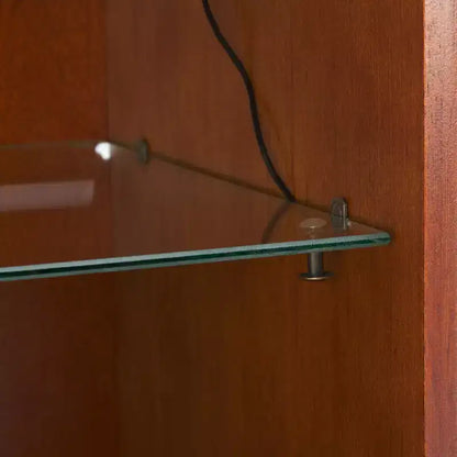 Clairville Curio Bookcase/Display Shelf - Walnut - SEI