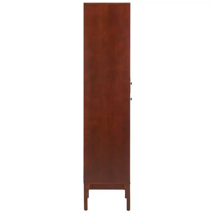 Clairville Curio Bookcase/Display Shelf - Walnut - SEI
