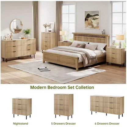 Table de chevet avec tiroirs spacieux et pieds en métal, table de nuit/table d'appoint compacte en bois, adaptée aux chambres et salons.