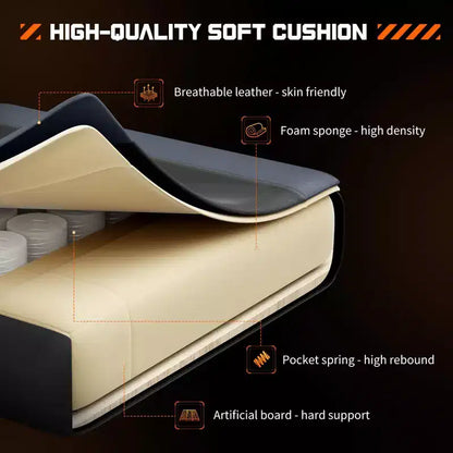 Okak Ergonomic Gaming Chair with Footrest and Lumbar Support, Computer Chair with Headrest and Armrest, Rolling Chair for Study, Office