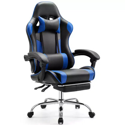 Okak Ergonomic Gaming Chair with Footrest and Lumbar Support, Computer Chair with Headrest and Armrest, Rolling Chair for Study, Office