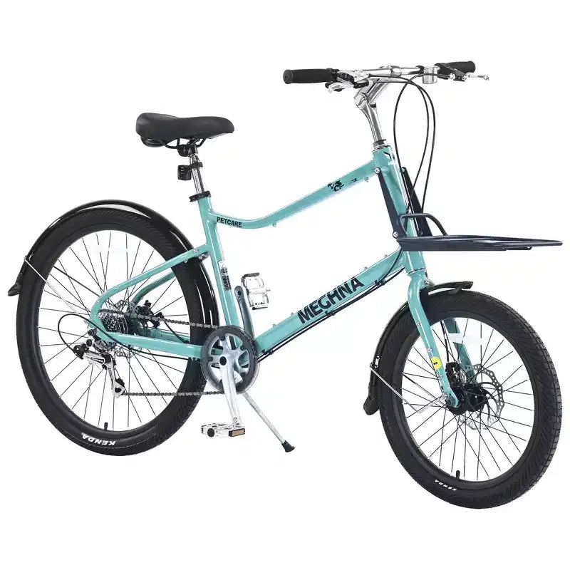 Whisen 26 Cargo Bike with 7 Speed, Aluminum Alloy Frame, Double Disc Brakes for Women and Men