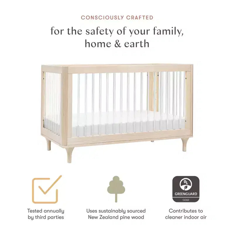Lit de bébé convertible 3-en-1 Babyletto Lolly avec kit de conversion pour lit de tout-petit