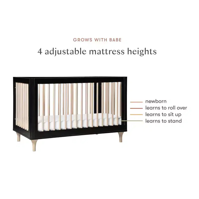 Lit de bébé convertible 3-en-1 Babyletto Lolly avec kit de conversion pour lit de tout-petit