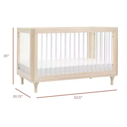 Lit de bébé convertible 3-en-1 Babyletto Lolly avec kit de conversion pour lit de tout-petit