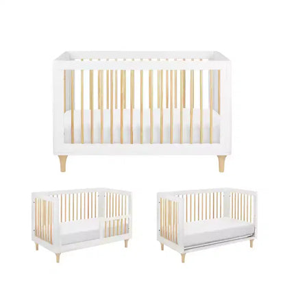 Lit de bébé convertible 3-en-1 Babyletto Lolly avec kit de conversion pour lit de tout-petit