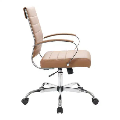 HomeStock 35 in.H Adjustable Height Black Cushion Seat Material with Casters/Wheels Office Chairs