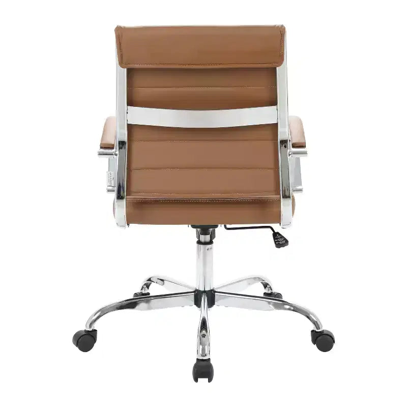 HomeStock 35 in.H Adjustable Height Black Cushion Seat Material with Casters/Wheels Office Chairs