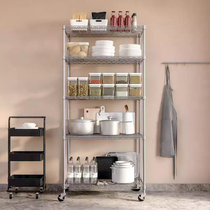 Étagère en fil d'acier NSF UltraDurable à 5 niveaux Seville Classics, 91 cm l x 61 cm P x 190,5 cm H