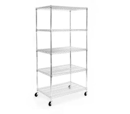 Étagère en fil d'acier NSF UltraDurable à 5 niveaux Seville Classics, 91 cm l x 61 cm P x 190,5 cm H