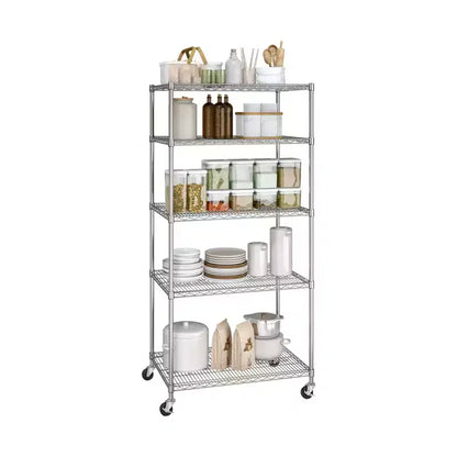 Étagère en fil d'acier NSF UltraDurable à 5 niveaux Seville Classics, 91 cm l x 61 cm P x 190,5 cm H