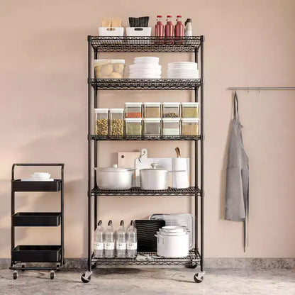 Étagère en fil d'acier NSF UltraDurable à 5 niveaux Seville Classics, 91 cm l x 61 cm P x 190,5 cm H