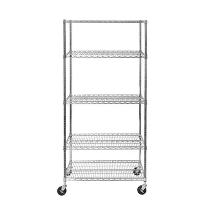 Étagère en fil d'acier NSF UltraDurable à 5 niveaux Seville Classics, 91 cm l x 61 cm P x 190,5 cm H