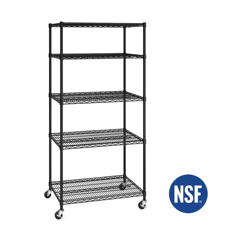 Étagère en fil d'acier NSF UltraDurable à 5 niveaux Seville Classics, 91 cm l x 61 cm P x 190,5 cm H