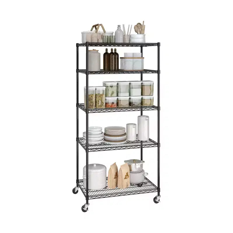 Étagère en fil d'acier NSF UltraDurable à 5 niveaux Seville Classics, 91 cm l x 61 cm P x 190,5 cm H