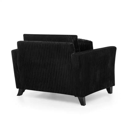 Fauteuil simple EHMKNP en peluche avec coussin moelleux, dossier et accoudoirs | Parfait pour le salon et la chambre à coucher