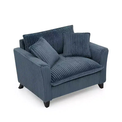 Fauteuil simple EHMKNP en peluche avec coussin moelleux, dossier et accoudoirs | Parfait pour le salon et la chambre à coucher