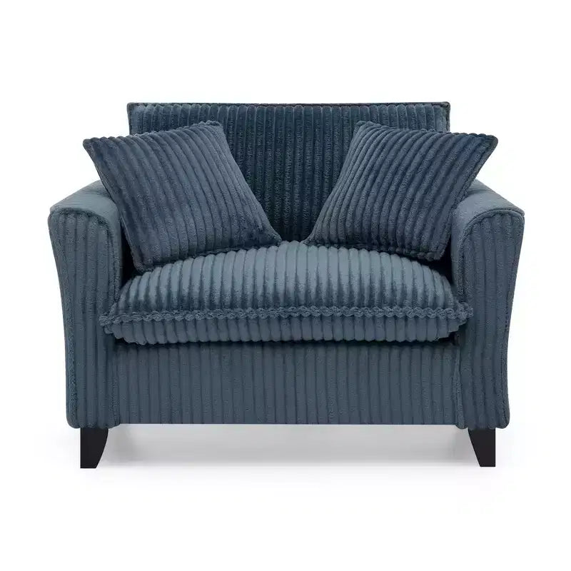 Fauteuil simple EHMKNP en peluche avec coussin moelleux, dossier et accoudoirs | Parfait pour le salon et la chambre à coucher