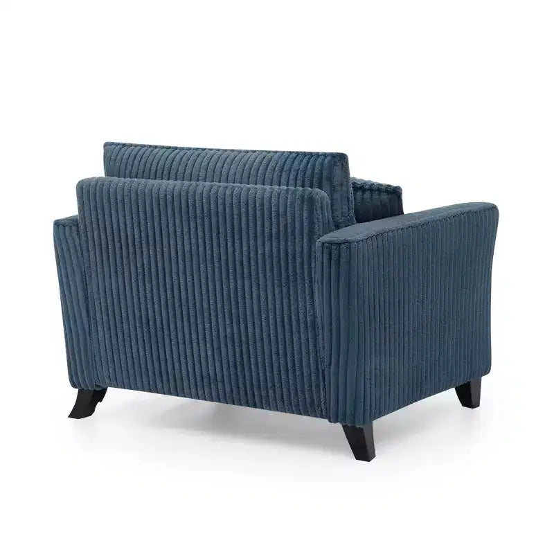 Fauteuil simple EHMKNP en peluche avec coussin moelleux, dossier et accoudoirs | Parfait pour le salon et la chambre à coucher