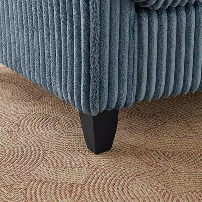 Fauteuil simple EHMKNP en peluche avec coussin moelleux, dossier et accoudoirs | Parfait pour le salon et la chambre à coucher