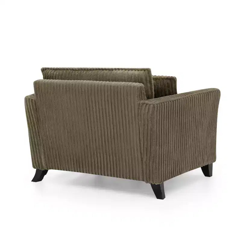 Fauteuil simple EHMKNP en peluche avec coussin moelleux, dossier et accoudoirs | Parfait pour le salon et la chambre à coucher