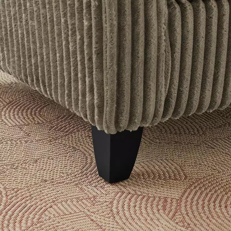 Fauteuil simple EHMKNP en peluche avec coussin moelleux, dossier et accoudoirs | Parfait pour le salon et la chambre à coucher