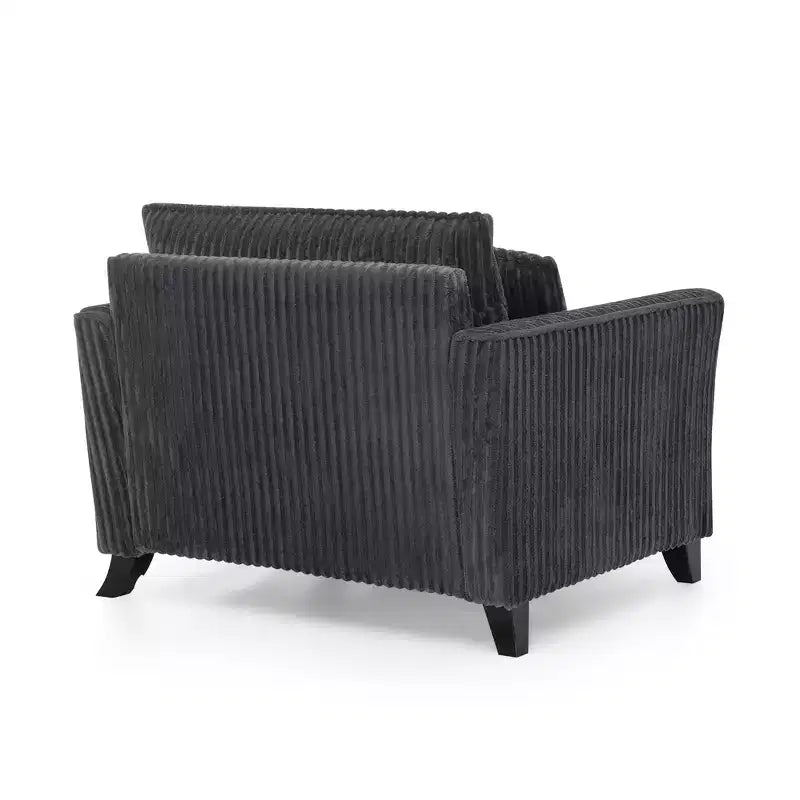 Fauteuil simple EHMKNP en peluche avec coussin moelleux, dossier et accoudoirs | Parfait pour le salon et la chambre à coucher