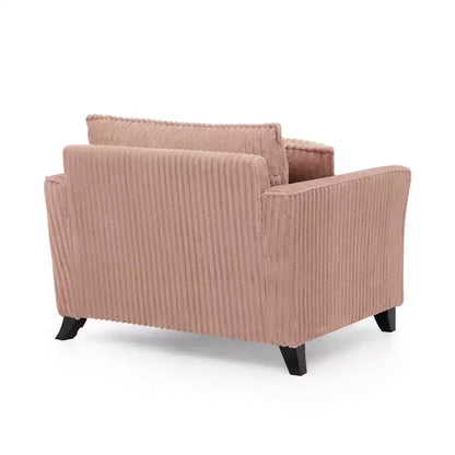 Fauteuil simple EHMKNP en peluche avec coussin moelleux, dossier et accoudoirs | Parfait pour le salon et la chambre à coucher