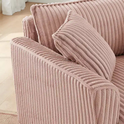 Fauteuil simple EHMKNP en peluche avec coussin moelleux, dossier et accoudoirs | Parfait pour le salon et la chambre à coucher